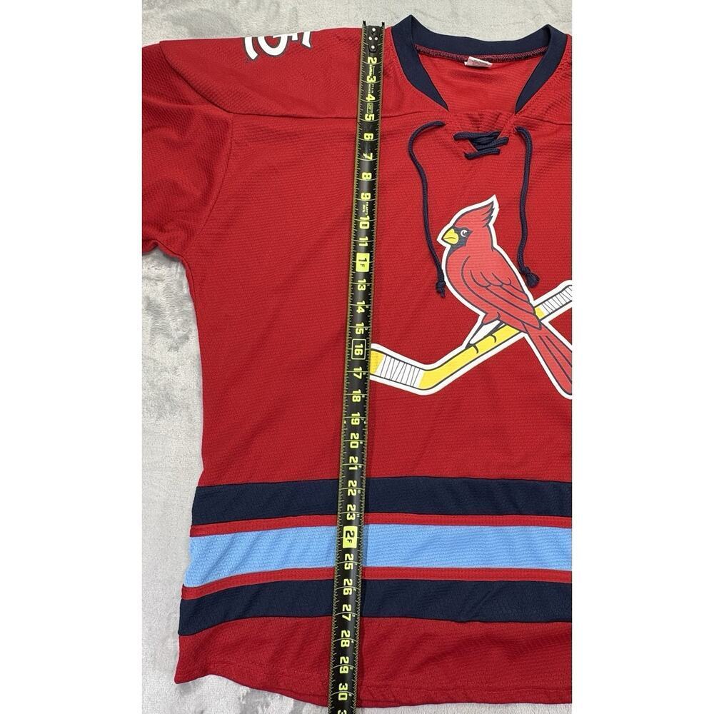 St. Louis Cardinals Hockey Jersey Red Bird Stick Blues 2024 XL - Picture 4 of 9